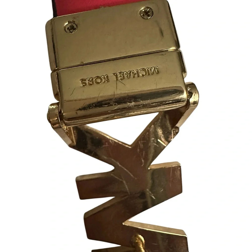 Michael kors Reversible ladies pink and gold hardware belt L/XL - Picture 4 of 8